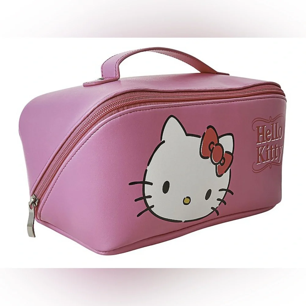 Hello Kitty Pink Travel Cosmetic Case- New
